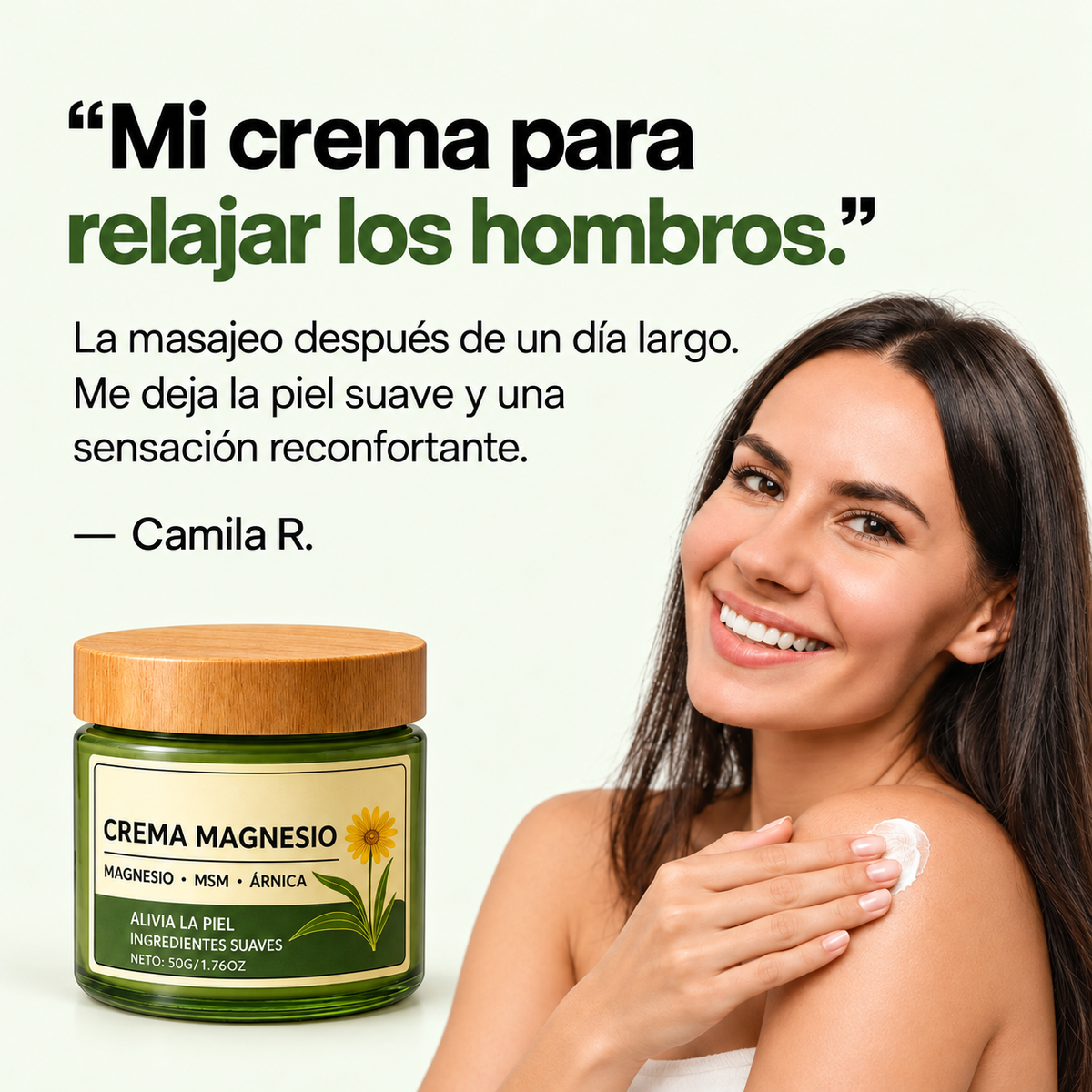 Crema Magnesio® | Adiós al dolor muscular, articular y nervioso