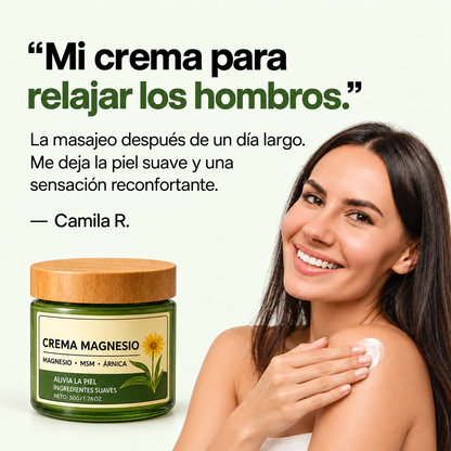 Crema Magnesio® | Adiós al dolor muscular, articular y nervioso