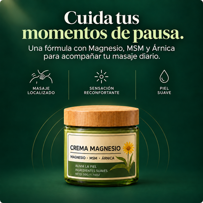 Crema Magnesio® | Adiós al dolor muscular, articular y nervioso