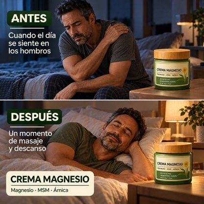 Crema Magnesio® | Adiós al dolor muscular, articular y nervioso